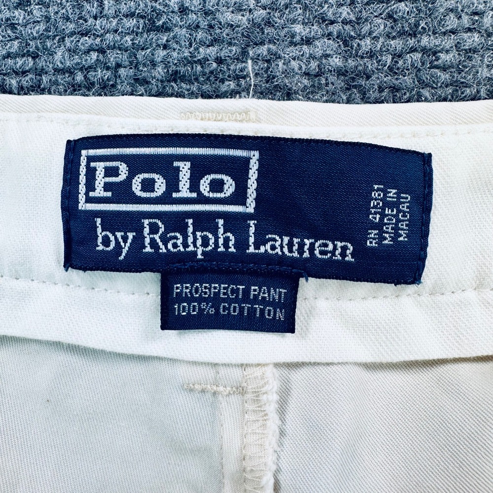 [Lot of 2]Polo Ralph Lauren Prospect Pants Mens 36x32 Cream White Chino Trousers - Picture 6 of 13
